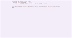 Desktop Screenshot of carriegiulianodds.com